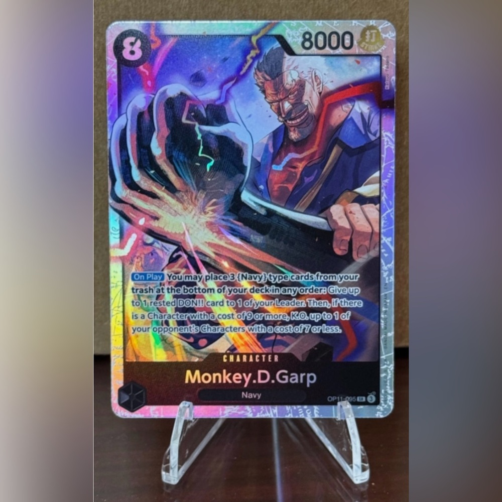 Monkey.D.Garp OP11-095 A Fist of Divine Speed Foil, Super Rare